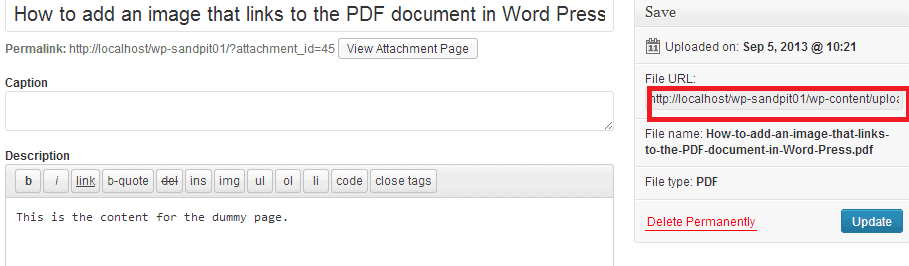 Adding cover image to PDF documents in WP 05