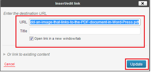 Adding cover image to PDF documents in WP 11
