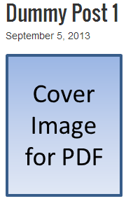 Adding cover image to PDF documents in WP 12