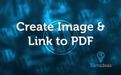 How to add an image that links to the PDF document in WordPress?