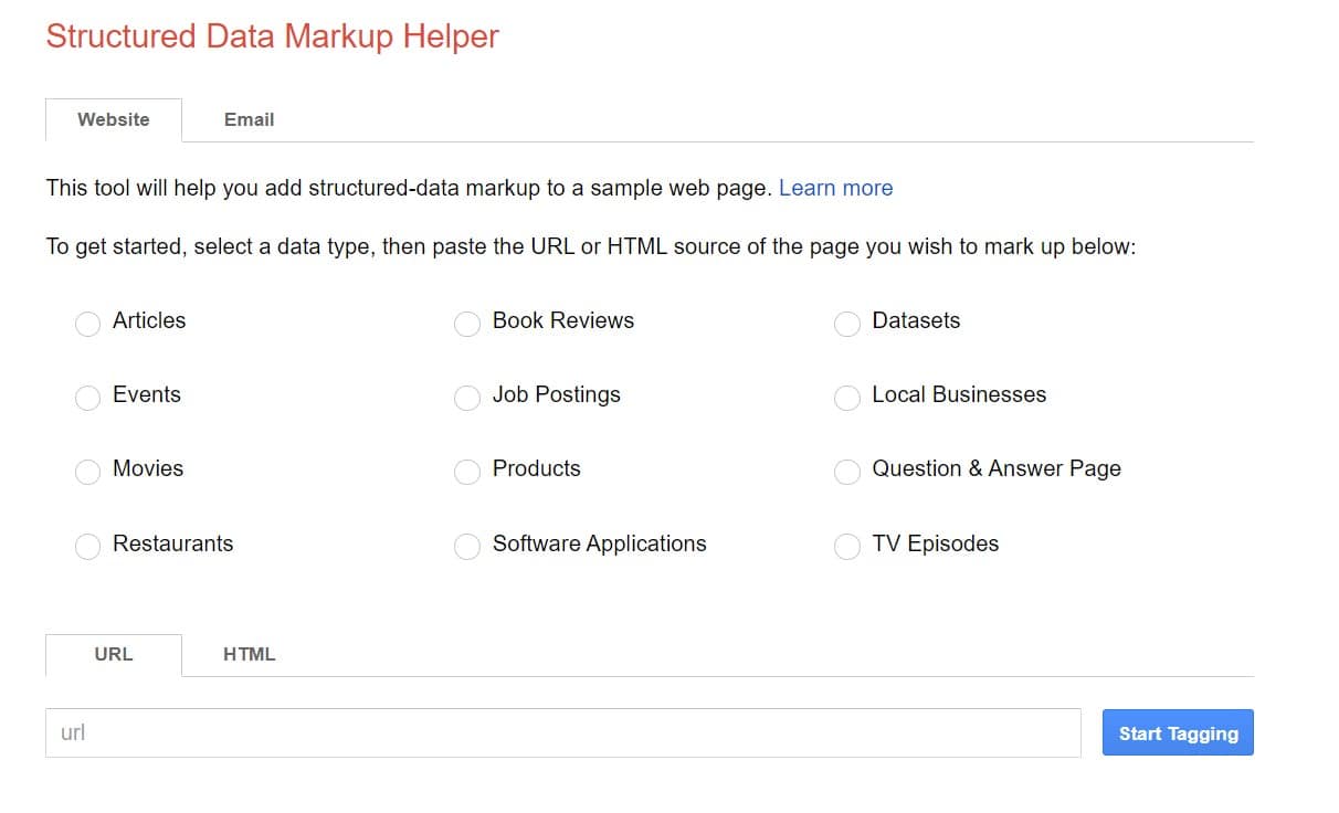 Schema Structured Data Markup Helper 2024